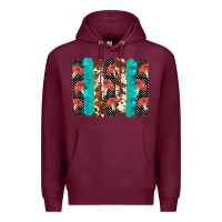 Burgundy ladybug brushstrokes  2 Premium Hoodie - BarkalooDesign