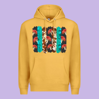 Ladybug Brushstrokes  2 Premium Hoodie Designed By Barkaloodesign