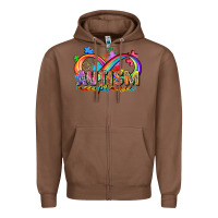 Chestnut autism acceptance Zipper Hoodie - Zillion Design Studio