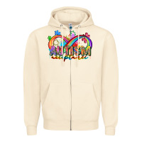 Sandshell autism acceptance Zipper Hoodie - Zillion Design Studio