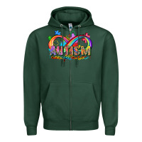 Sports Green autism acceptance Zipper Hoodie - Zillion Design Studio