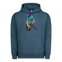Pigment Midnight Navy Rivoli`s Hummingbird Urban Hoodie - LillyAllenDesigns