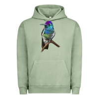 Pigment Oil Green Rivoli`s Hummingbird Urban Hoodie - LillyAllenDesigns