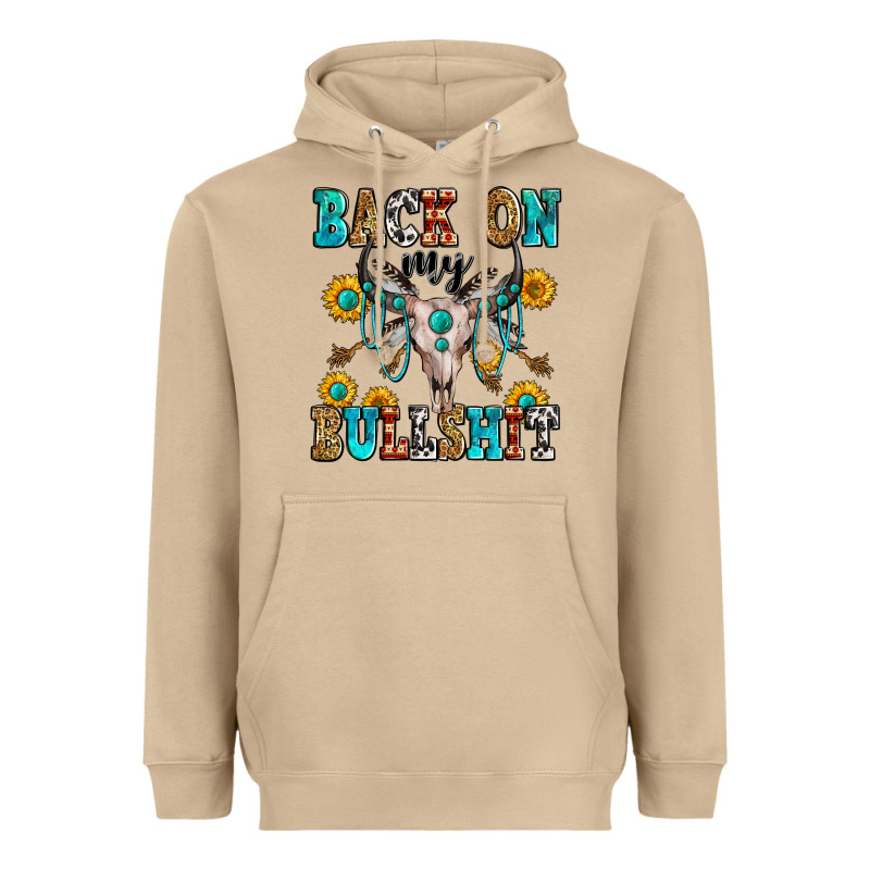 Back On My Bullshit Heavyweight Hoodie by Zillion Design Studio | Teevron