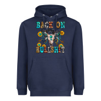 Navy back on my bullshit Heavyweight Hoodie - Zillion Design Studio