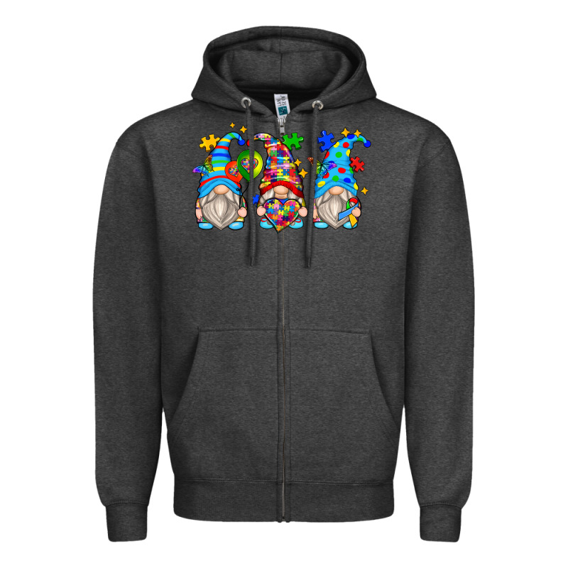 Autism Gnomes Zipper Hoodie by Zillion Design Studio | Teevron