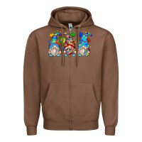 Chestnut autism gnomes Zipper Hoodie - Zillion Design Studio