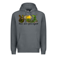 Rock peace love green lizard Premium Hoodie - LillyAllenDesigns