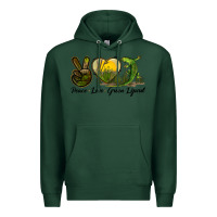 Sports Green peace love green lizard Premium Hoodie - LillyAllenDesigns
