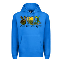 True Royal peace love green lizard Premium Hoodie - LillyAllenDesigns