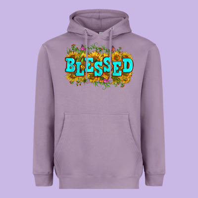 Western Blessed Heavyweight Hoodie Designed By Zillion Design Studio