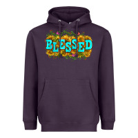Plum western blessed Heavyweight Hoodie - Zillion Design Studio