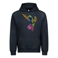 Navy Broad Billed Hummingbird Urban Hoodie - LillyAllenDesigns