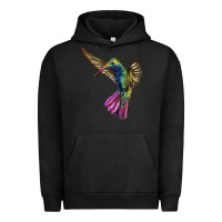 Pigment Black Broad Billed Hummingbird Urban Hoodie - LillyAllenDesigns