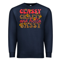Navy classy crafty and hella sassy Premium Sweatshirt - HRA Design Shop
