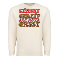 Sandshell classy crafty and hella sassy Premium Sweatshirt - HRA Design Shop