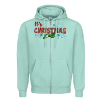 Seafoam It's Christmas Y'all Season Winter Zipper Hoodie - RanaPortraitStore