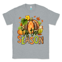 Heather Grey Tis' the season Fall American Football Classic Tee - RanaPortraitStore