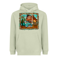 Matcha rustic country barn Heavyweight Hoodie - Zillion Design Studio