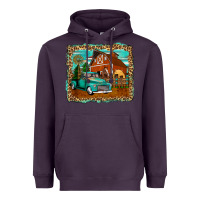 Plum rustic country barn Heavyweight Hoodie - Zillion Design Studio