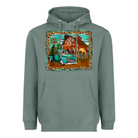 Sage rustic country barn Heavyweight Hoodie - Zillion Design Studio