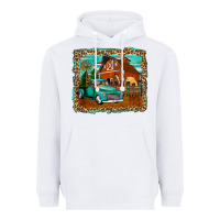 White rustic country barn Heavyweight Hoodie - Zillion Design Studio