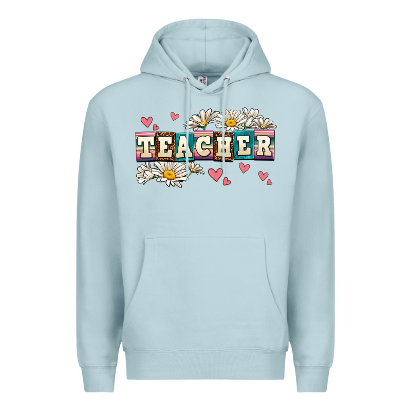Daisy Teacher Premium Hoodie by AdoDesignShop | Teevron