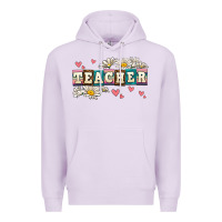Lilac daisy teacher Premium Hoodie - AdoDesignShop