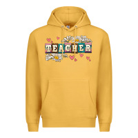 Mustard daisy teacher Premium Hoodie - AdoDesignShop