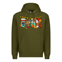 Army Green firefighter coffee Premium Hoodie - Jasminsmagicworld