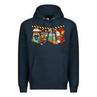 Navy firefighter coffee Premium Hoodie - Jasminsmagicworld