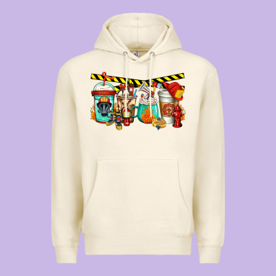 Firefighter Coffee Premium Hoodie Designed By Jasminsmagicworld