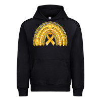 Black childhood cancer awareness rainbow (1) Urban Hoodie - Jasminsmagicworld