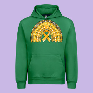 Childhood Cancer Awareness Rainbow (1) Urban Hoodie Designed By Jasminsmagicworld