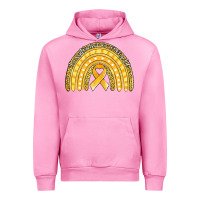 Fuchsia Pink childhood cancer awareness rainbow (1) Urban Hoodie - Jasminsmagicworld