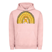 Pigment Salmon childhood cancer awareness rainbow (1) Urban Hoodie - Jasminsmagicworld