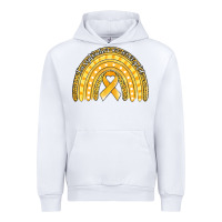 White childhood cancer awareness rainbow (1) Urban Hoodie - Jasminsmagicworld