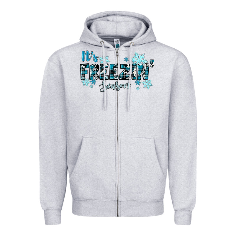It's Freezin Season Winter Zipper Hoodie by RanaPortraitStore | Teevron