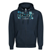 Navy It's Freezin Season Winter Zipper Hoodie - RanaPortraitStore