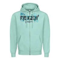 Seafoam It's Freezin Season Winter Zipper Hoodie - RanaPortraitStore