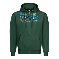 Sports Green It's Freezin Season Winter Zipper Hoodie - RanaPortraitStore