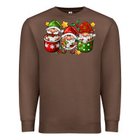 Chestnut coffee cup santa gnomies Premium Sweatshirt - FaDigitalArtStudio