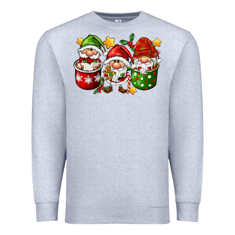 Coffee Cup Santa Gnomies Premium Sweatshirt by FaDigitalArtStudio | Teevron