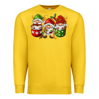 Lemon coffee cup santa gnomies Premium Sweatshirt - FaDigitalArtStudio
