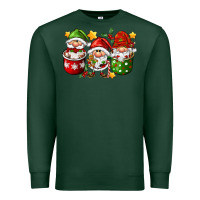 Sports Green coffee cup santa gnomies Premium Sweatshirt - FaDigitalArtStudio