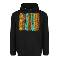 Black Western Brushstrokes Heavyweight Hoodie - texasbilliewilder