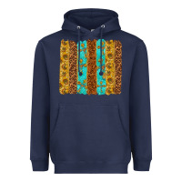 Navy Western Brushstrokes Heavyweight Hoodie - texasbilliewilder