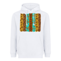 White Western Brushstrokes Heavyweight Hoodie - texasbilliewilder