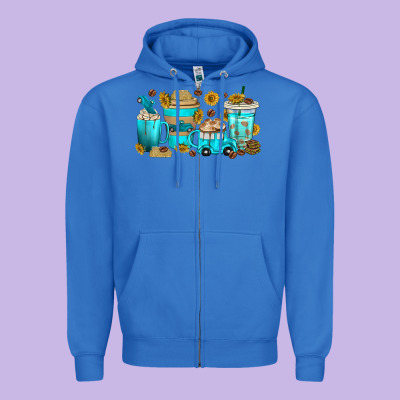 Zipper Hoodie truck coffee cups