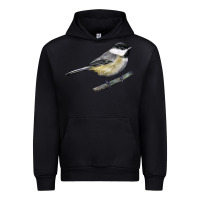Foreset Green Black Capped Chickadee Urban Hoodie - LillyAllenDesigns